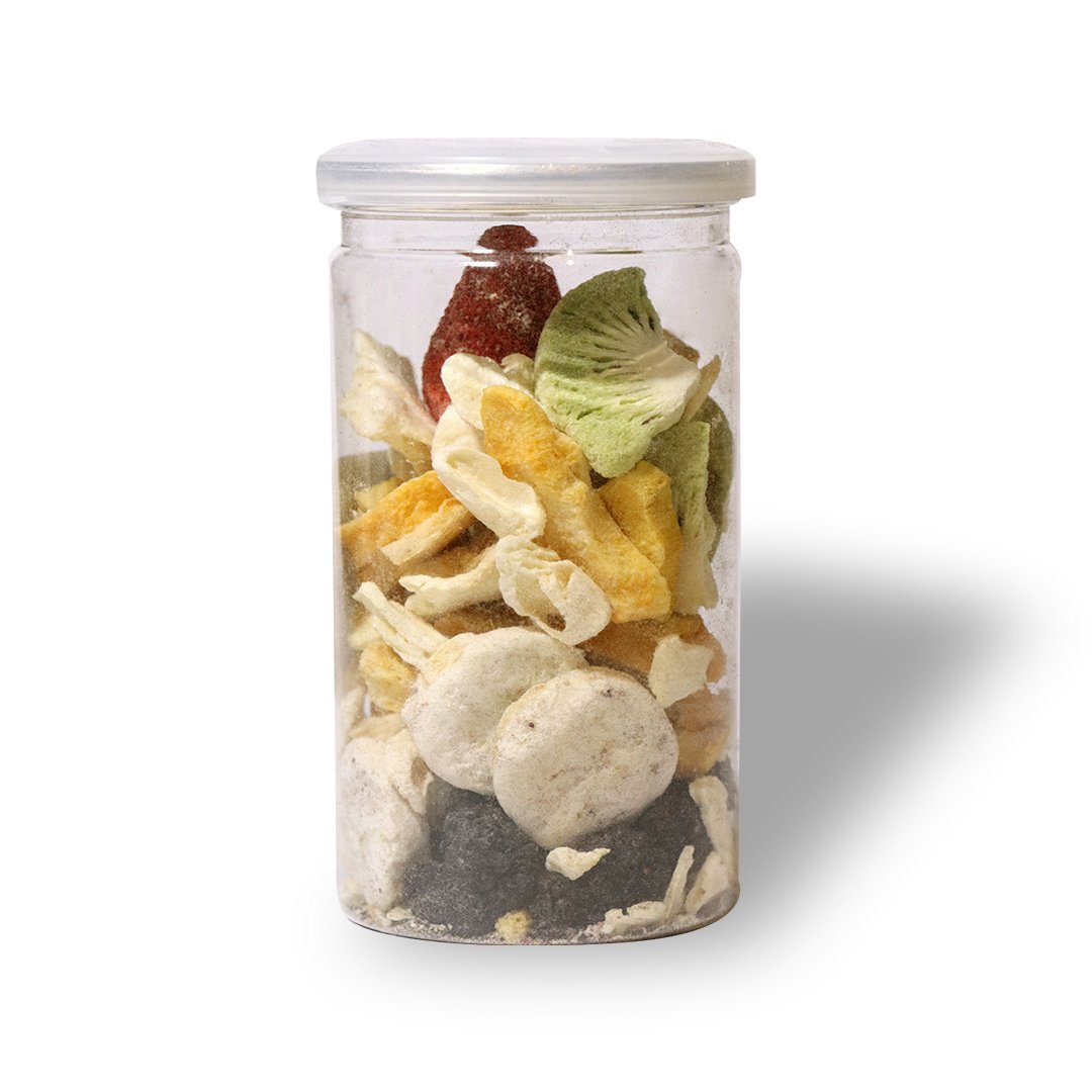 فواكه مشكل مجفف بالتبريد